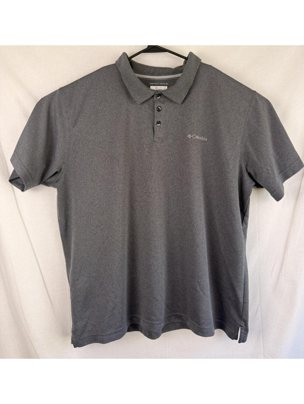 Columbia Grey Omni Wick Mens 2xl XXL Golf Polo Shirt